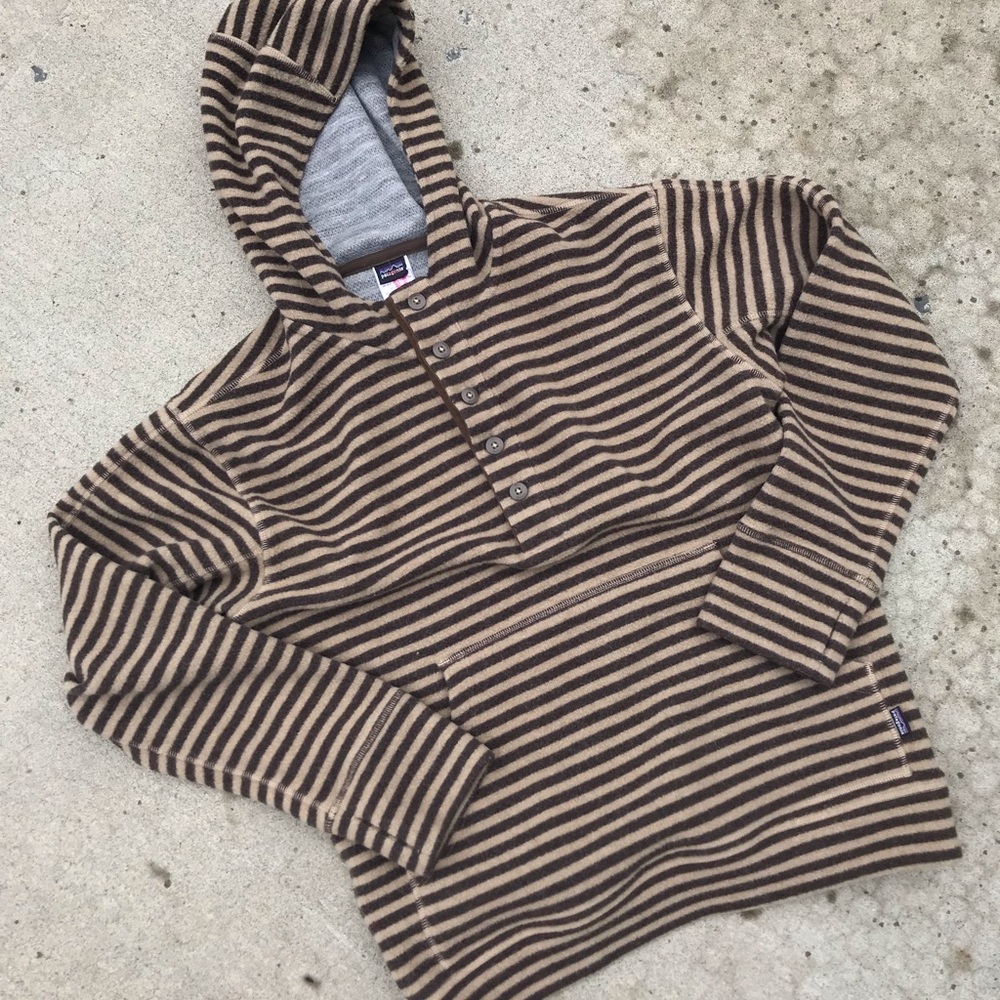 Patagonia Striped Long Sleeve Hoodie Jacket